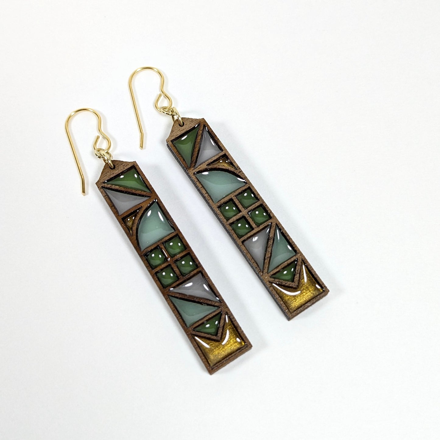 Variegated Framework Earrings