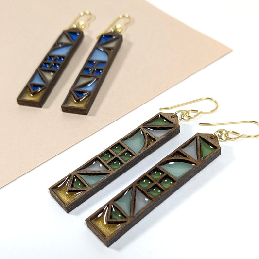 Variegated Framework Earrings