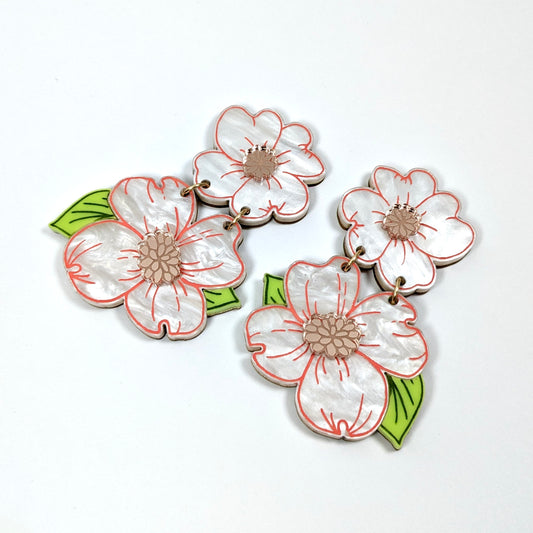 Dogwood Floral Earrings