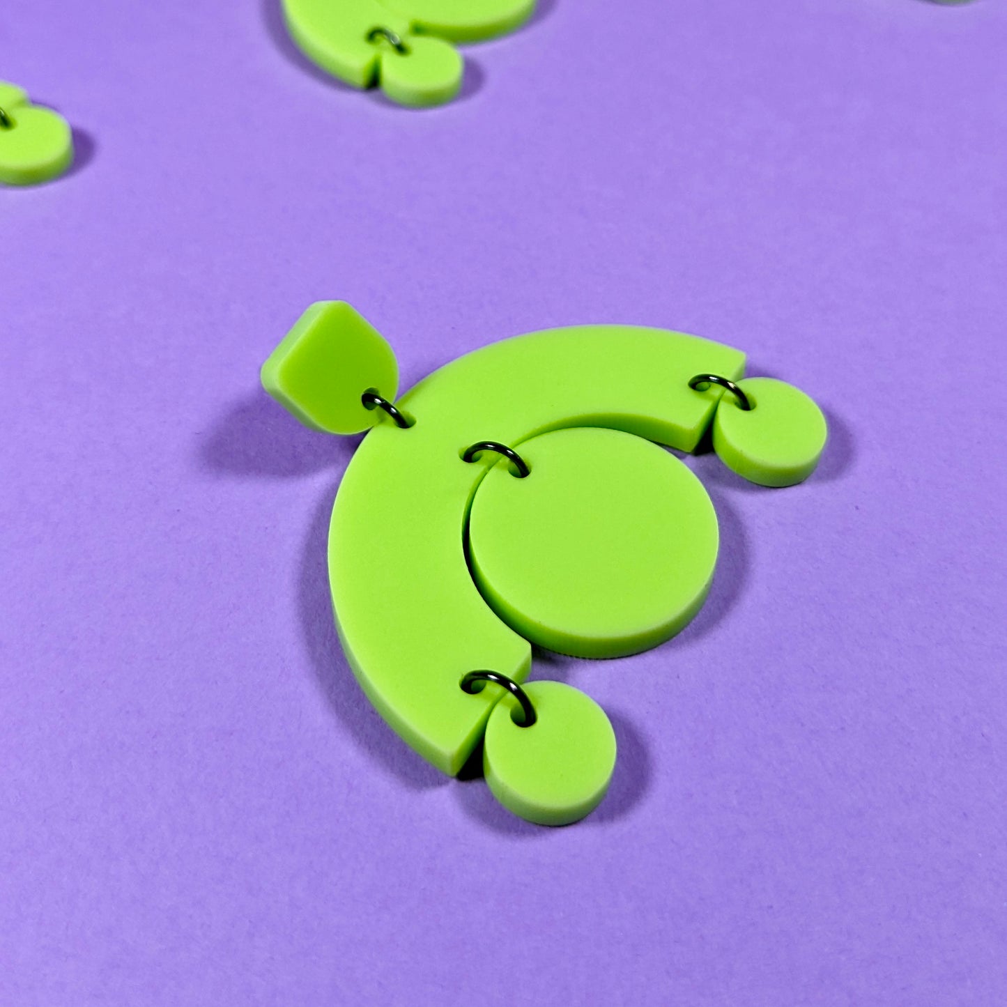 Teetering Lime Earrings