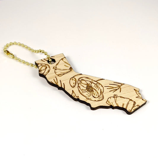 California State Poppy Keychain
