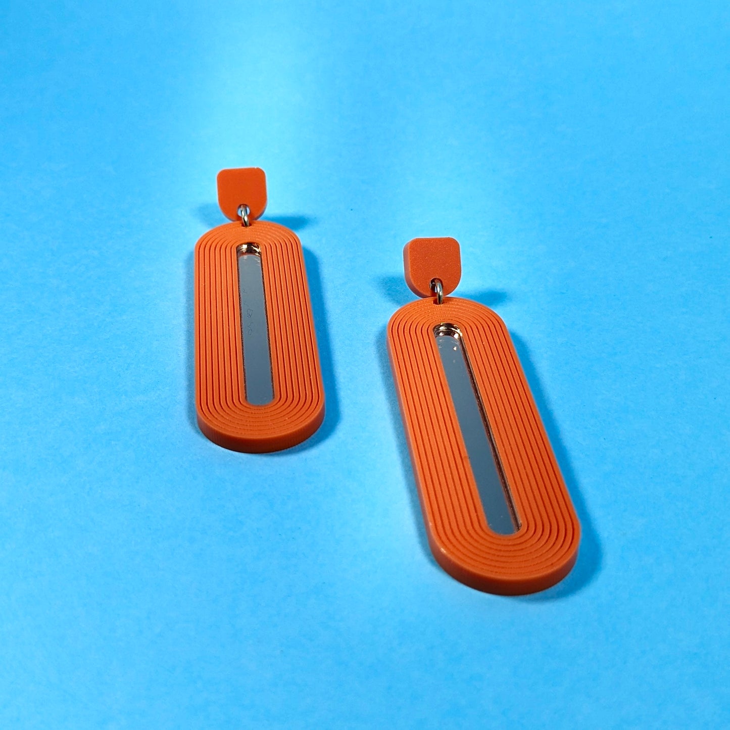 Elliptical Groove Earrings