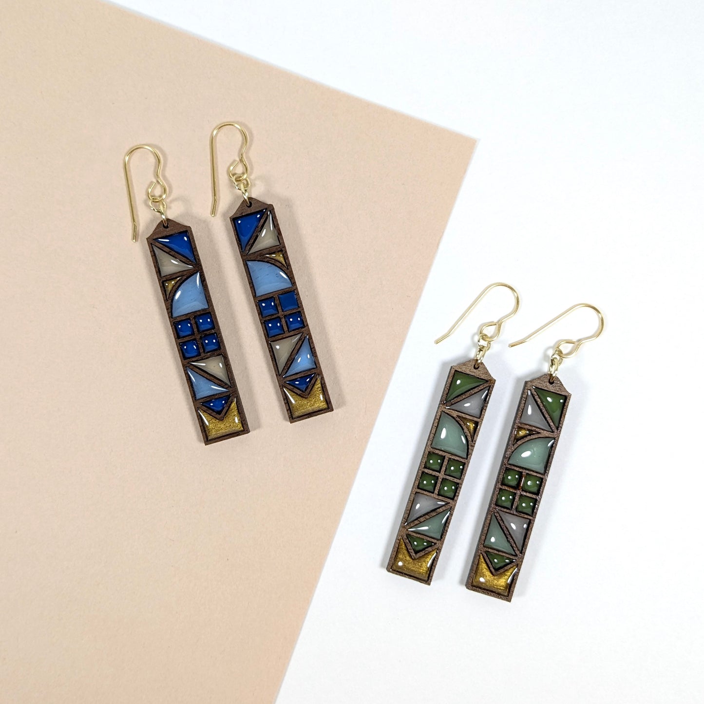 Variegated Framework Earrings