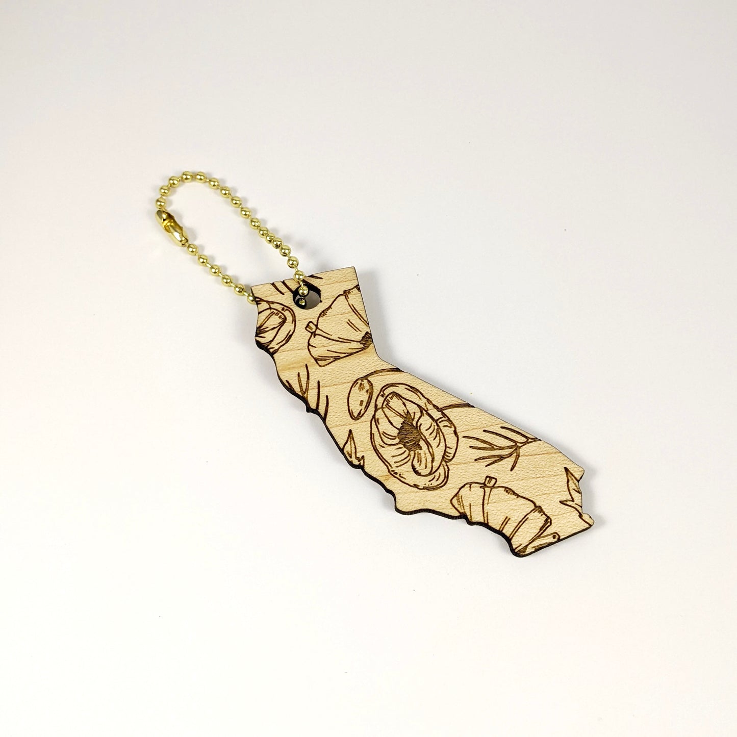 California State Poppy Keychain