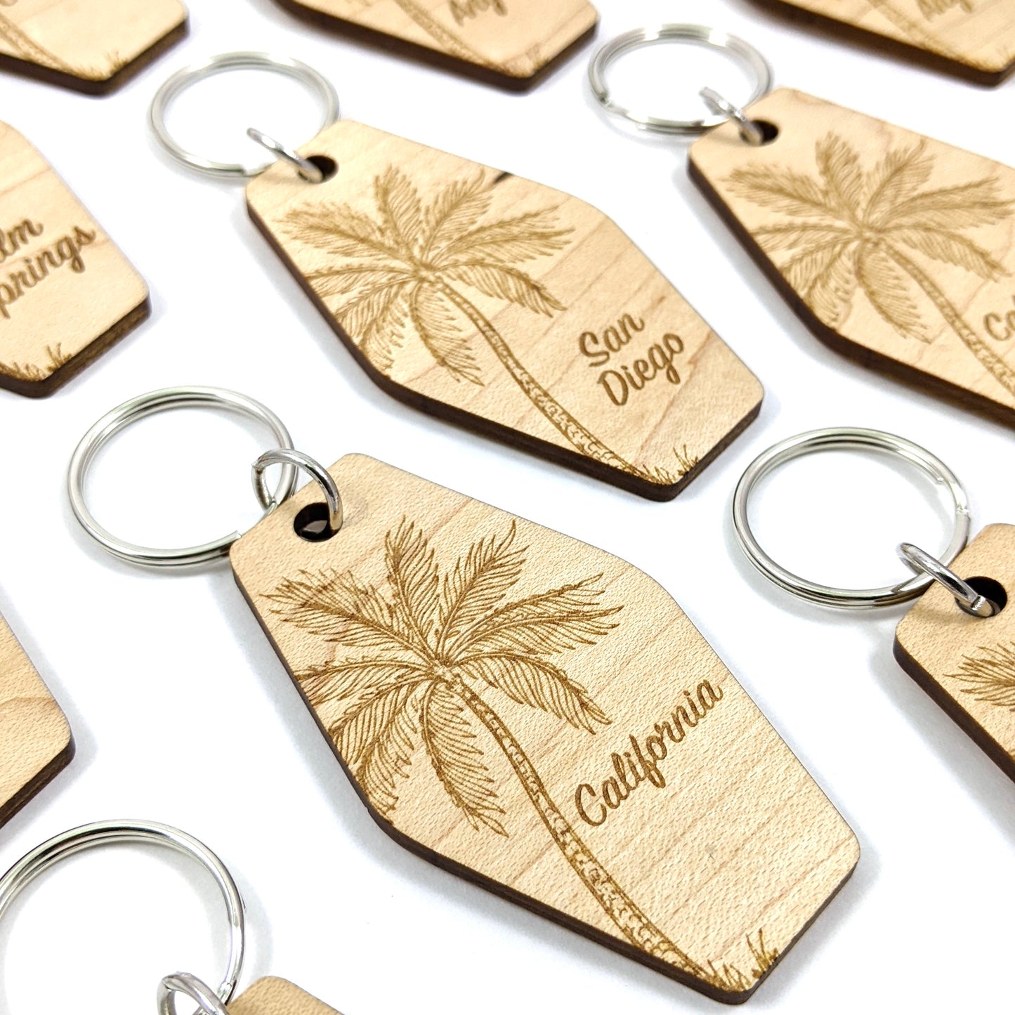 Custom Palm Tree Keychain