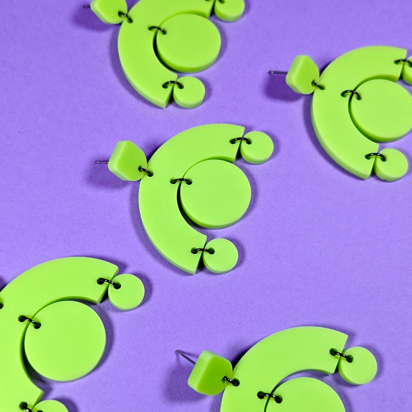 Teetering Lime Earrings
