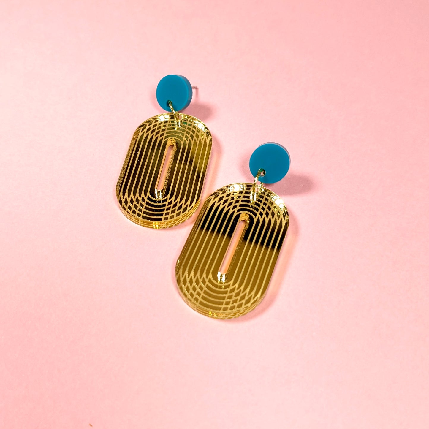 Gilded Deco Earrings