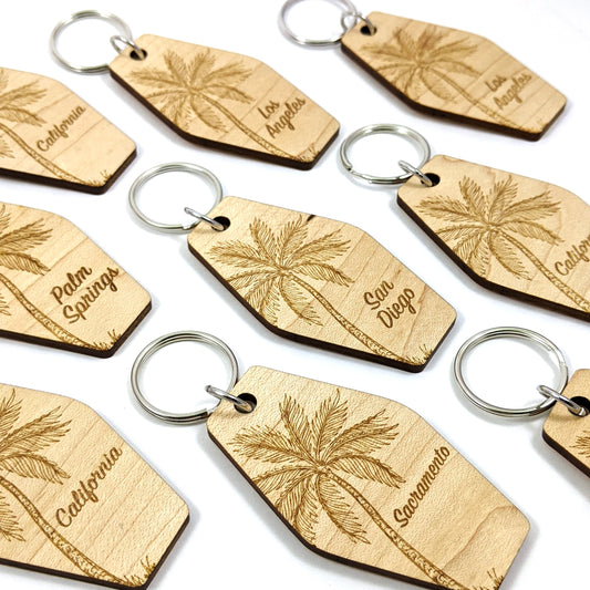 Custom Palm Tree Keychain