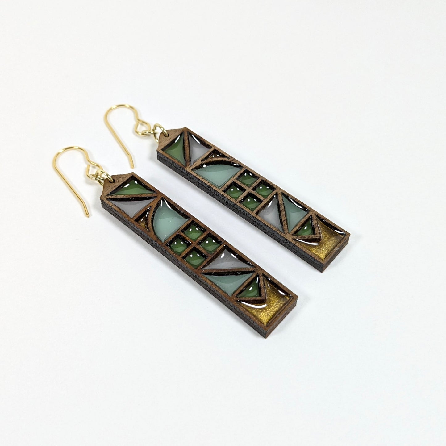 Variegated Framework Earrings