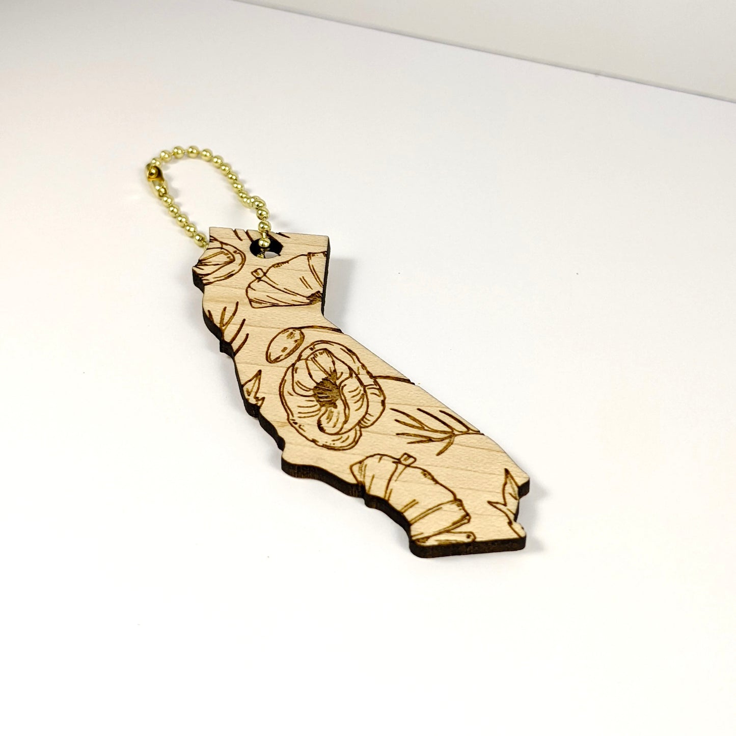 California State Poppy Keychain