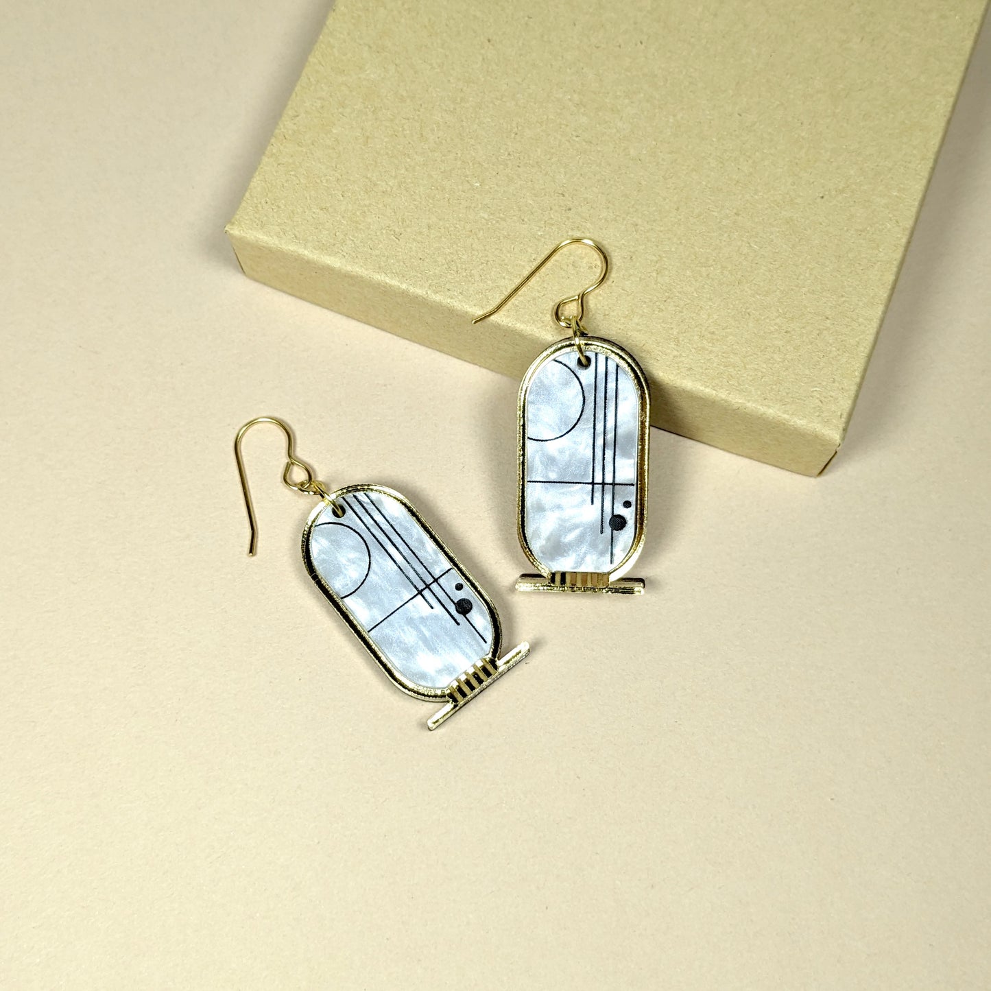 Cartouche Earrings