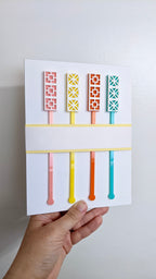 Summer Breeze Block Cocktail Stir Sticks