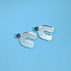 Mirrored Doodle Arch Earrings