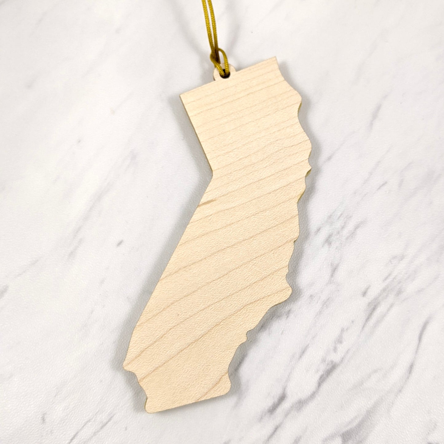 California Poppy State Shaped Ornament