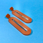 Elliptical Groove Earrings