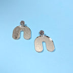 Mirrored Doodle Arch Earrings