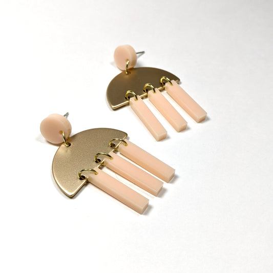 Shell Pink Tassel Earrings *Limited Edition*