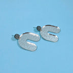 Mirrored Doodle Arch Earrings