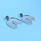 Mirrored Doodle Arch Earrings