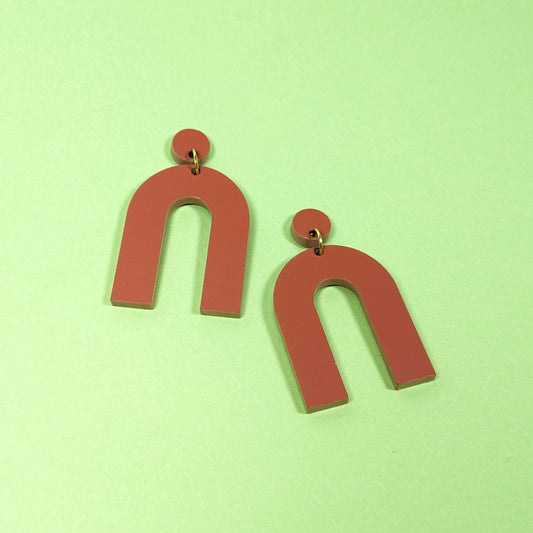 Rusty Arch Earrings