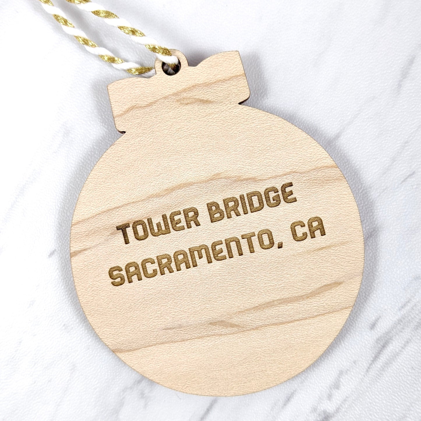 Sacramento Tower Bridge Ornament