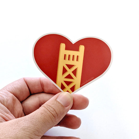 Tower Bridge Heart Sticker