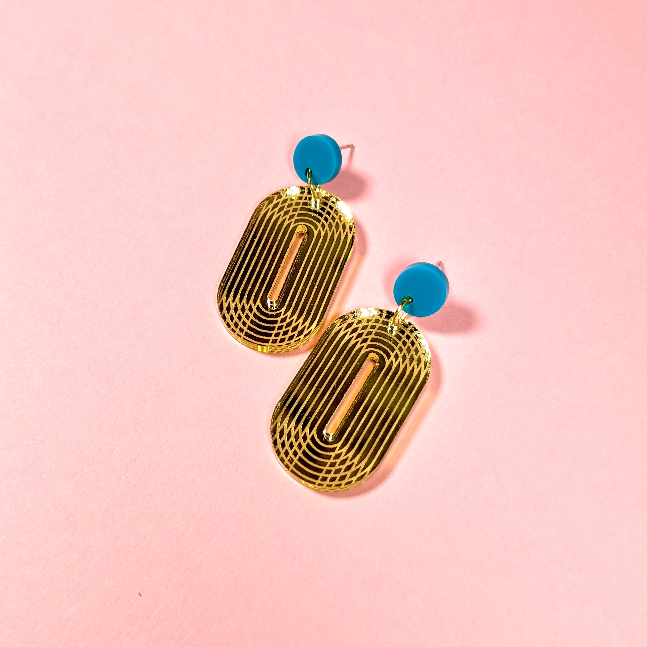 Gilded Deco Earrings