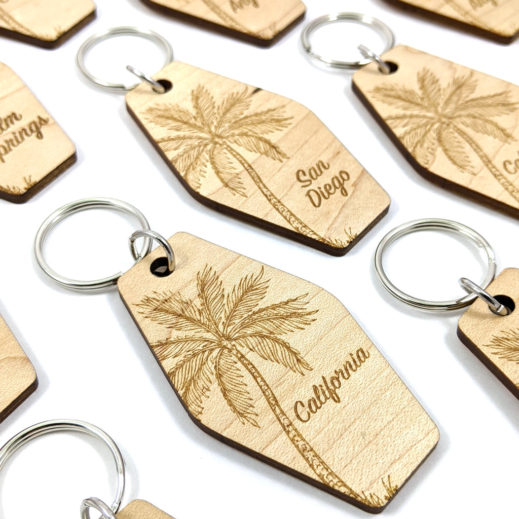 Custom Palm Tree Keychain