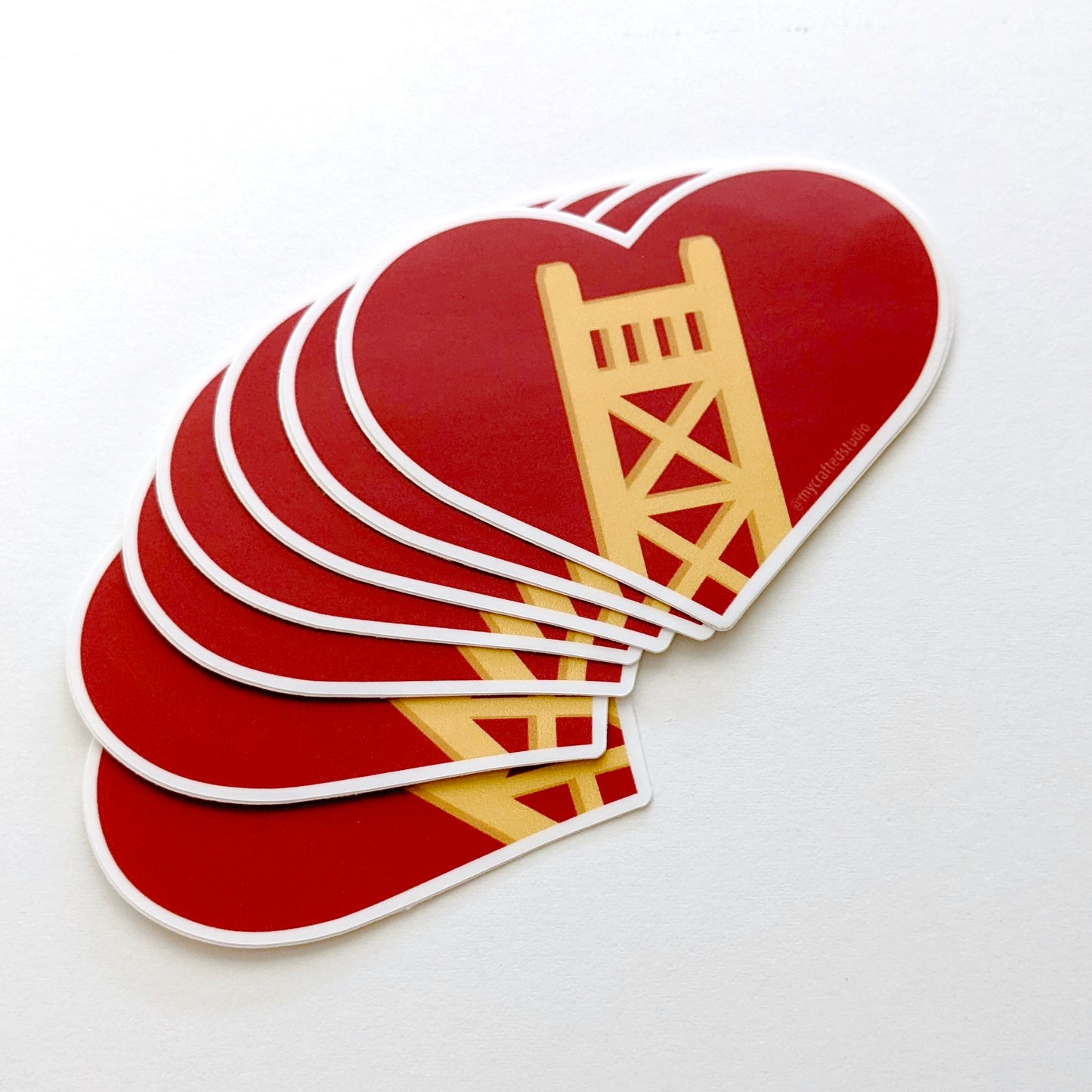 Tower Bridge Heart Sticker