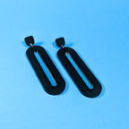 Elliptical Groove Earrings
