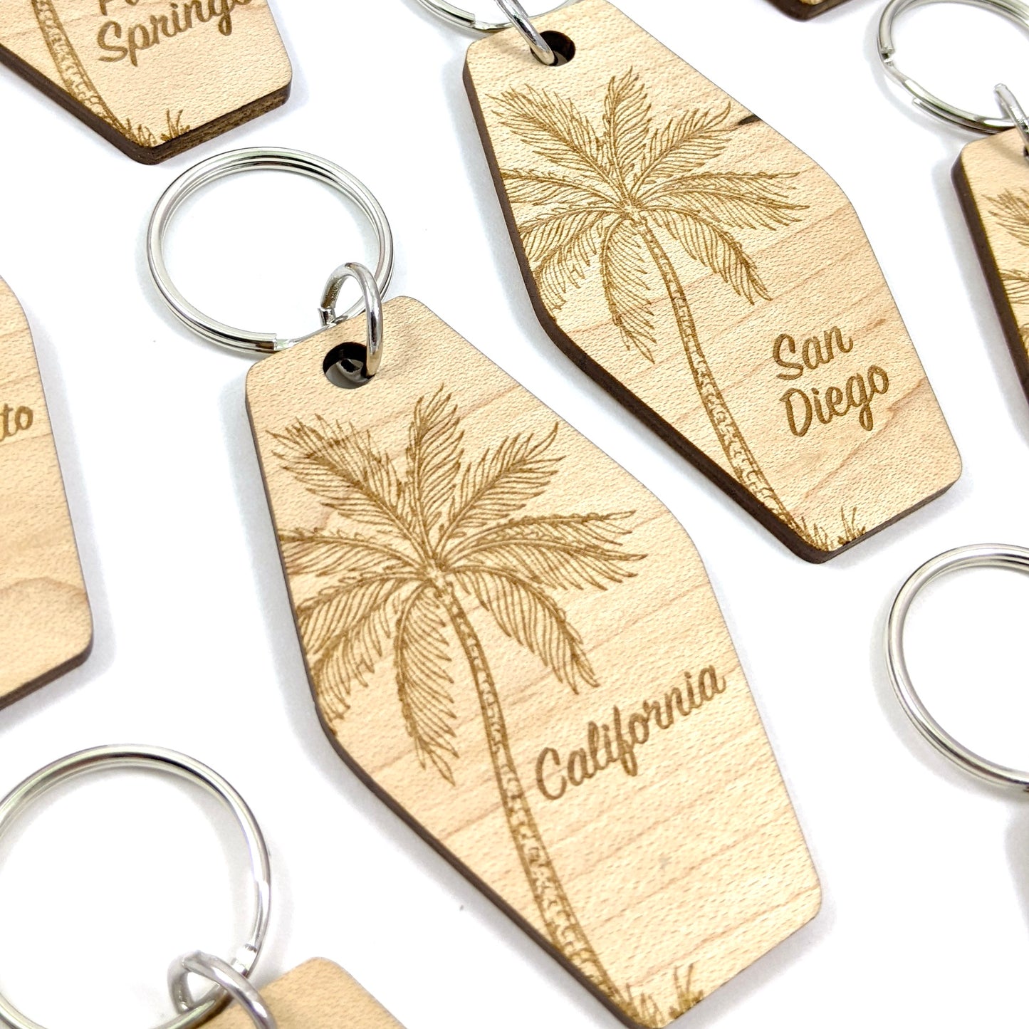 Custom Palm Tree Keychain