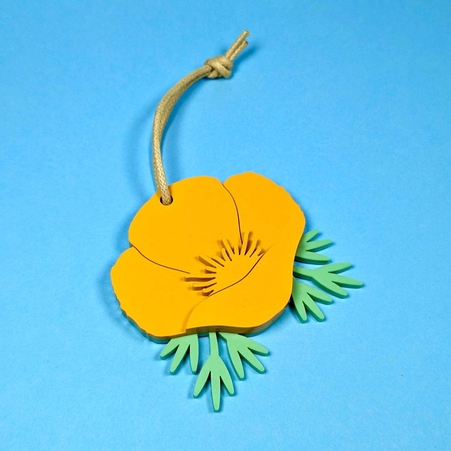 California Poppy Ornament