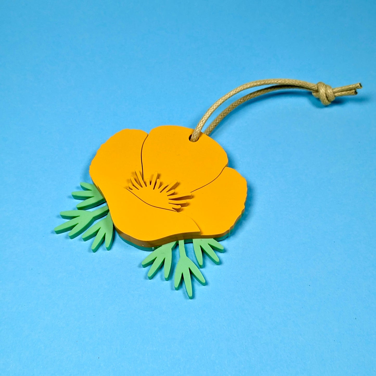 California Poppy Ornament