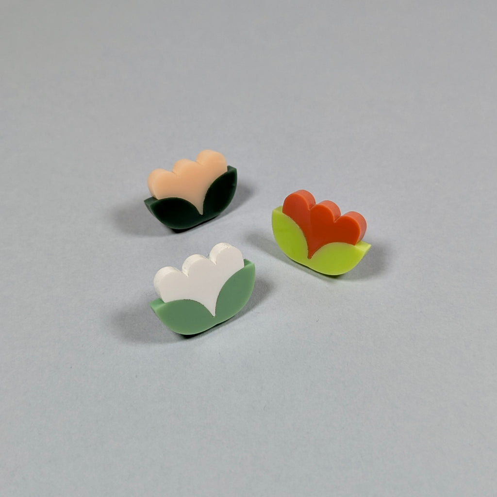 Tulip Floral Stud