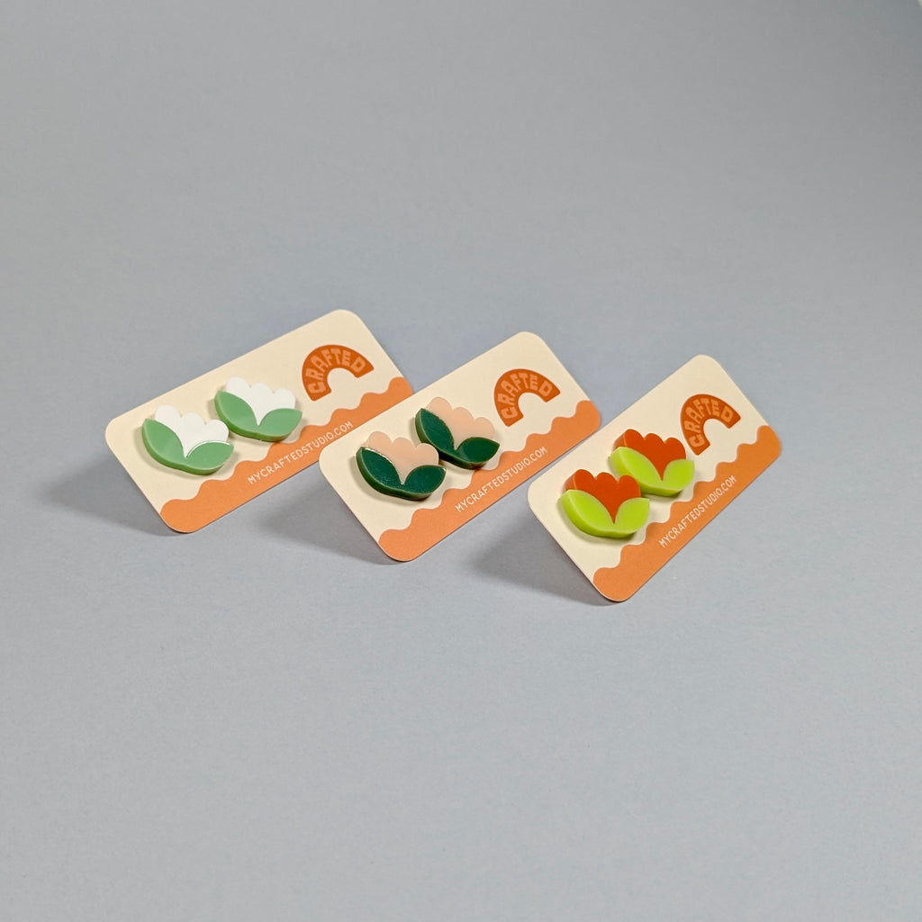 Tulip Floral Stud