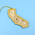 California Poppy State Shaped Ornament