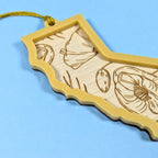 California Poppy State Shaped Ornament