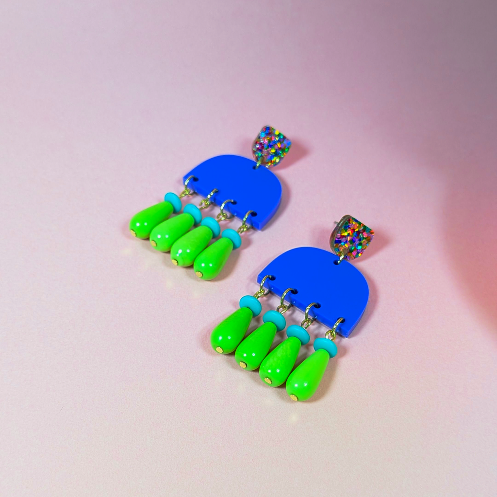 Piper Beaded Tassel Earrings