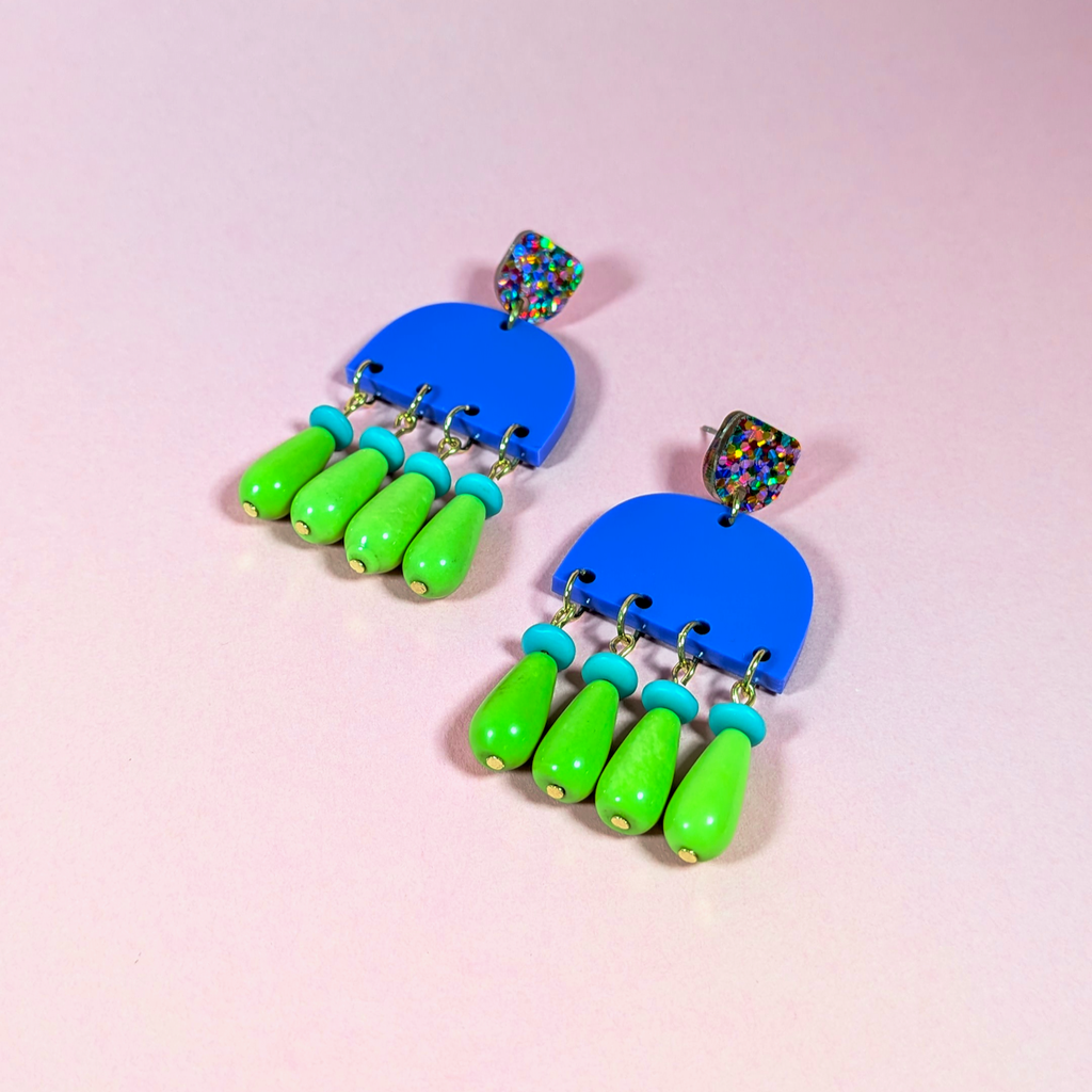 Piper Beaded Tassel Earrings