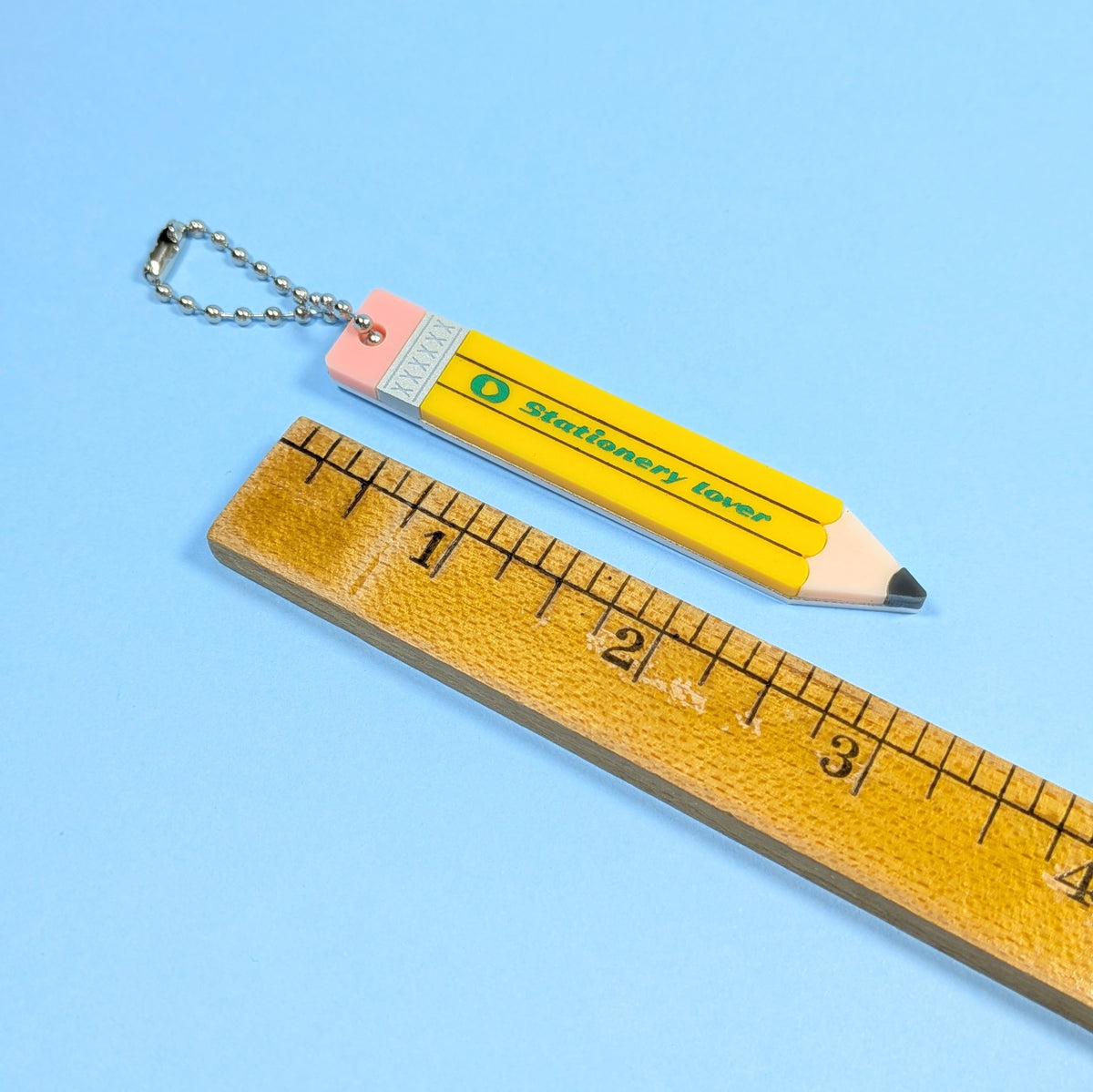 Mini Pencil Charm Keychain