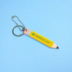 Mini Pencil Charm Keychain